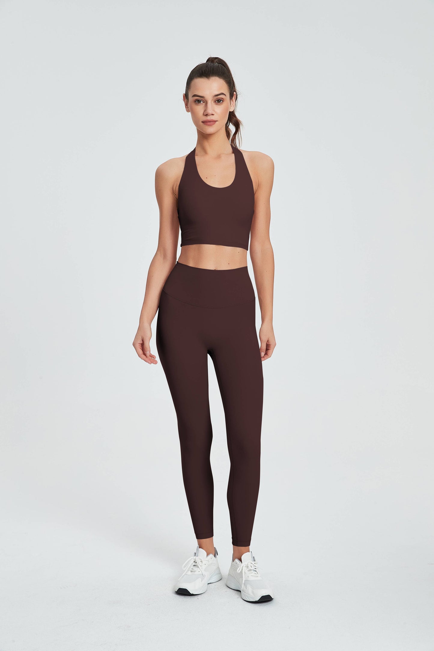 Daphne Lycra® Halter Neck Sports Bra & Leggings 2-Piece Set