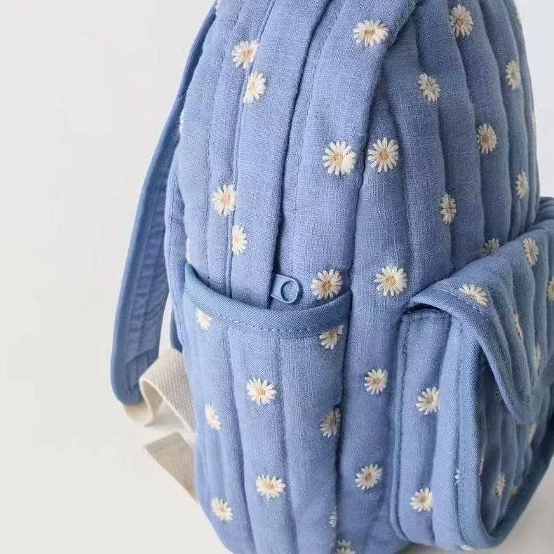 Kids Floral Daisy Backpack Lightweight School Bag