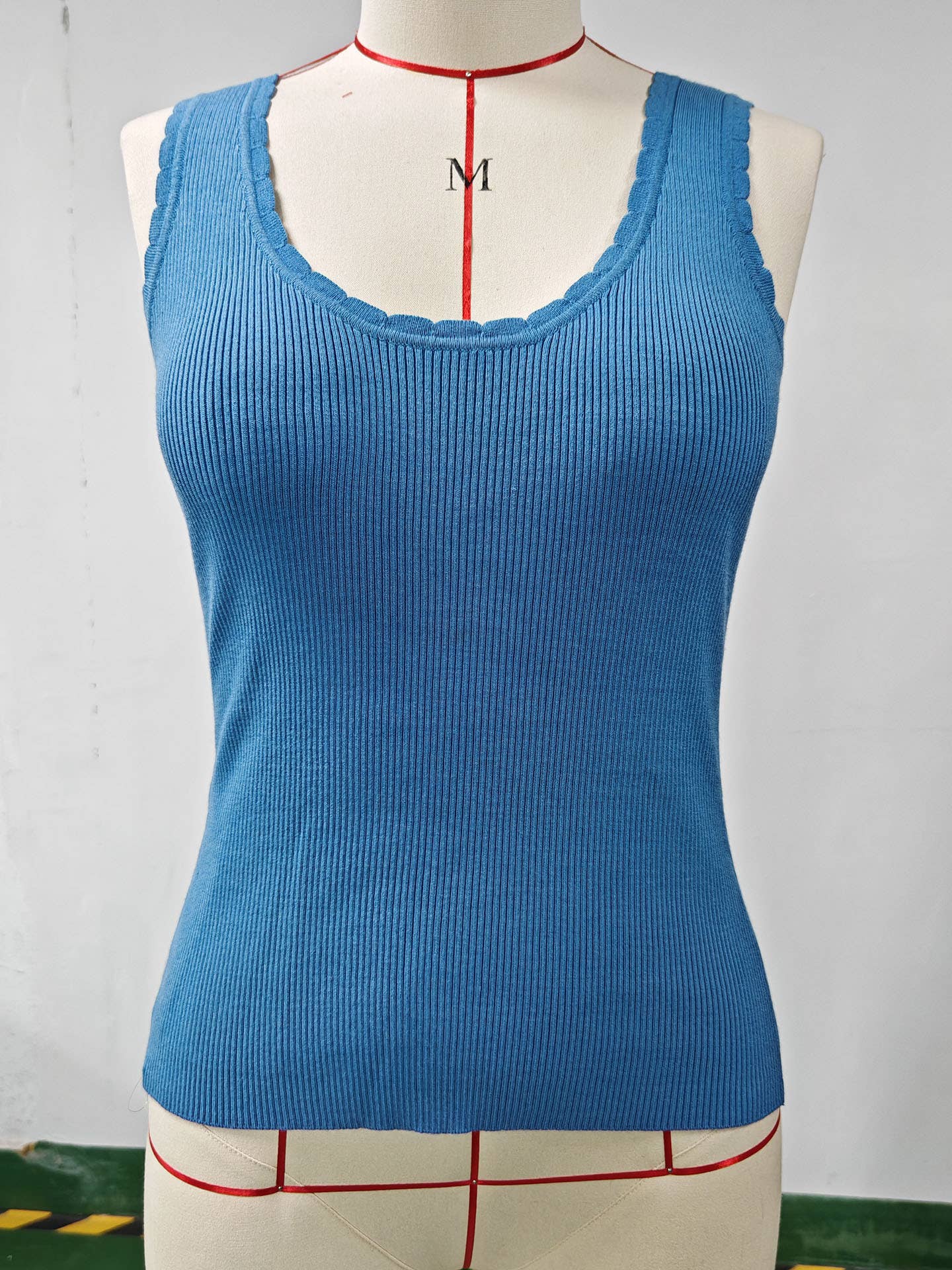 Ribbed Knit Casual Vest Camisole Top